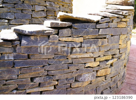 外構工事 エクステリア ガーデニング 庭石 素材 背景 外構工事 エクステリア ガーデニング 庭石 素材 背景 123186390