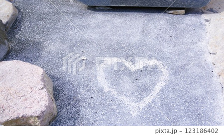 外構工事　エクステリア　ガーデニング　庭石　素材　背景 123186402