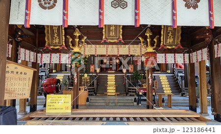櫛田神社、拝殿【福岡・博多】 櫛田神社、拝殿【福岡・博多】 123186441