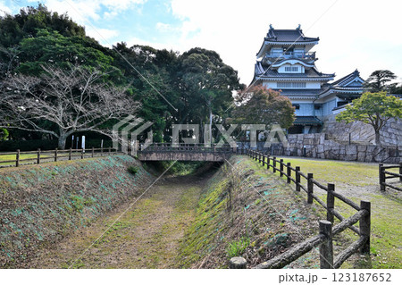 小山城 (遠江国) 模擬天守閣と三日月堀 小山城 (遠江国) 模擬天守閣と三日月堀 123187652