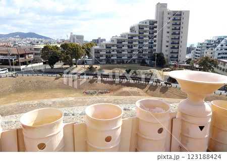 五色塚古墳 島状遺構(兵庫県 神戸市) 五色塚古墳 島状遺構(兵庫県 神戸市) 123188424