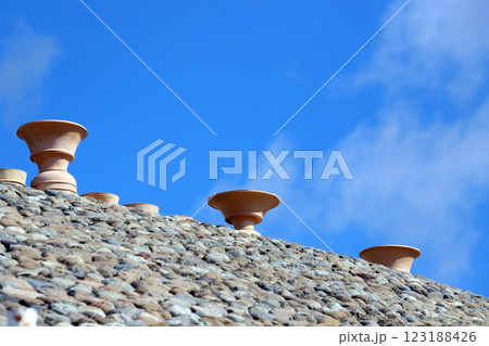 五色塚古墳 墳頂部(兵庫県 神戸市) 五色塚古墳 墳頂部(兵庫県 神戸市) 123188426