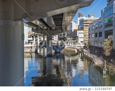 日本橋川常盤橋防災船着場（東京都中央区） 123188797