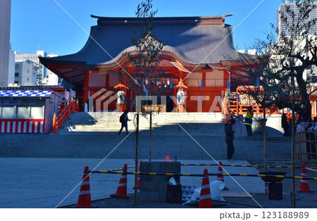花園神社の湯の花神事 東京 花園神社の湯の花神事 東京 123188989