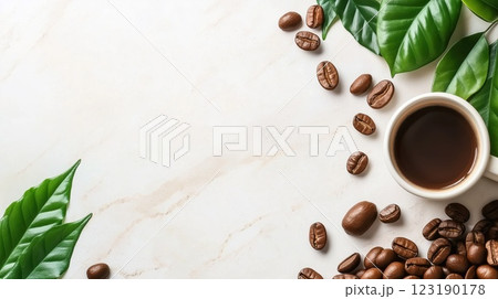 Background with Coffee Cup 123190178