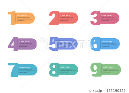 Numbers with Place for Text 123190322