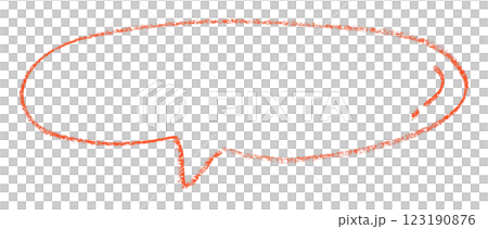 Separate red speech bubble on transparent background. Separate red speech bubble on transparent background. 123190876