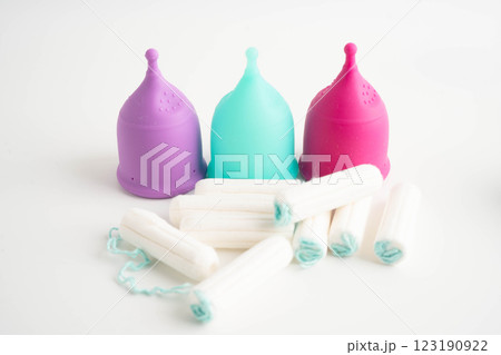 Menstrual cup for women hygiene menstrual period cycle protection. Menstrual cup for women hygiene menstrual period cycle protection. 123190922