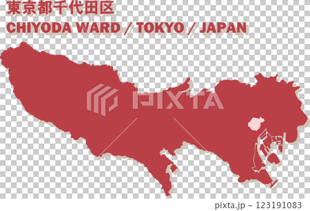 Map of Japan - Tokyo - Chiyoda Ward vector illustration map Map of Japan - Tokyo - Chiyoda Ward vector illustration map 123191083