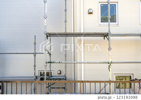 戸建て家屋の外壁修繕工事 外壁 外張り断熱リフォーム 戸建て家屋の外壁修繕工事 外壁 外張り断熱リフォーム 123191098