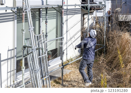 戸建て家屋の外壁修繕工事 123191280