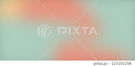 Mint green coral grainy mesh gradient background banner, delicate pastel blend header backdrop 123192206