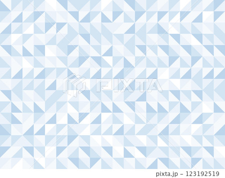 三角柄パターン幾何学模様イラスト背景テクスチャー　ブルー水色青　イラスト 123192519