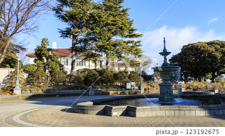 港の見える丘公園の冬 123192675
