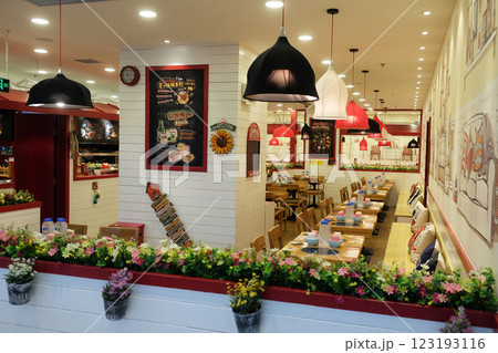 The food court at shopping mall in Beijing The food court at shopping mall in Beijing 123193116