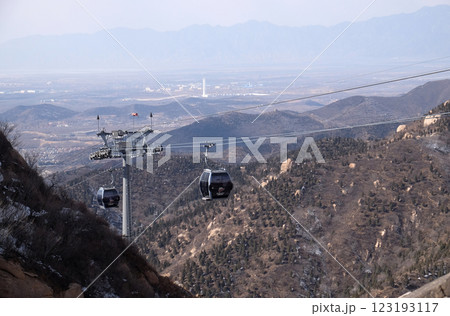 Cable car at the Badaling Great Wall, China Cable car at the Badaling Great Wall, China 123193117