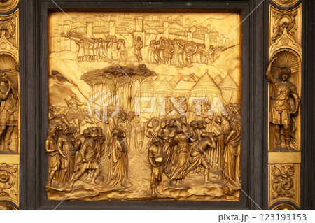 Baptistry of Saint John, Gates of Paradise, Joshua, Florence, Italy 123193153