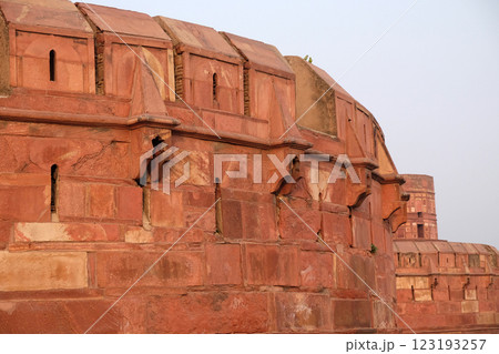 Red Fort in Agra. Uttar Pradesh, UNESCO World heritage site, India 123193257