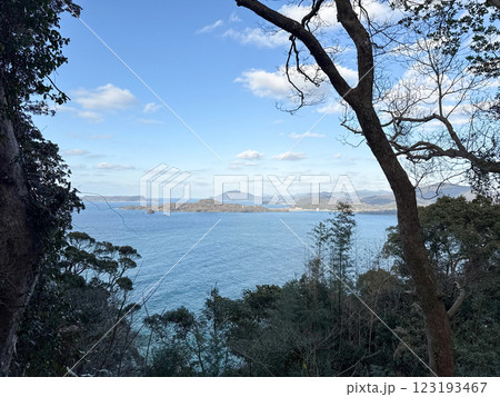 指月山山頂から見た風景 123193467