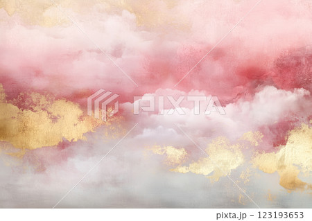 soft clouds blending pink and gold colors soft clouds blending pink and gold colors 123193653