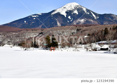 白樺湖/蓼科山方面を望む(長野県立科町)【2025.2】 白樺湖/蓼科山方面を望む(長野県立科町)【2025.2】 123194390