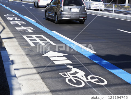 自転車専用通行帯 自転車専用通行帯 123194746