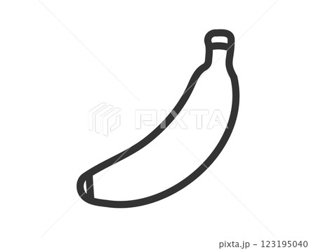 バナナ_黒線 123195040