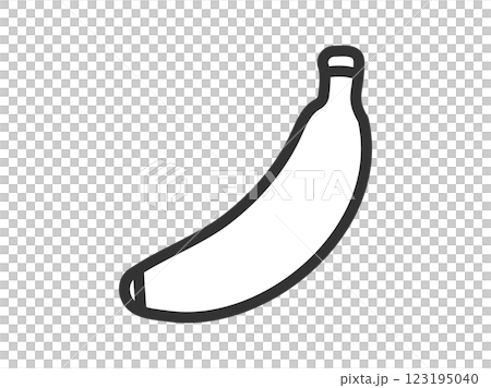 バナナ_黒線 123195040