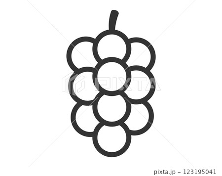 ぶどう_黒線 123195041