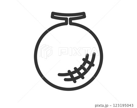 メロン_黒線 123195043