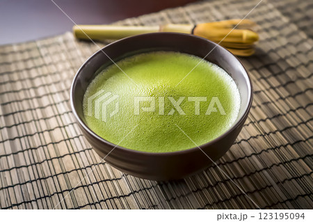 抹茶のイメージ素材 123195094