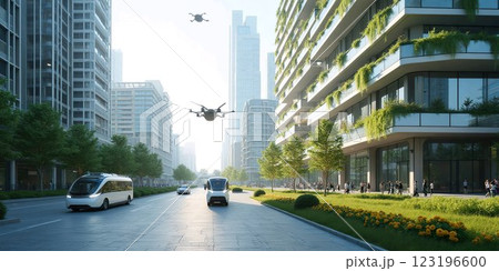 The green city of the future 123196600