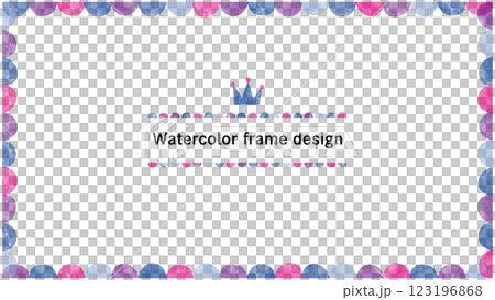 Watercolor decoration for events and web design backgrounds and frames. Watercolor frame. 123196868