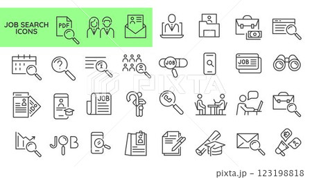 Search Icons Set 123198818