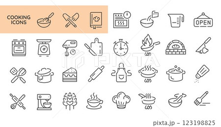 Cooking Icons Set 123198825
