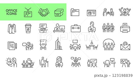 Office Icons Set 123198839