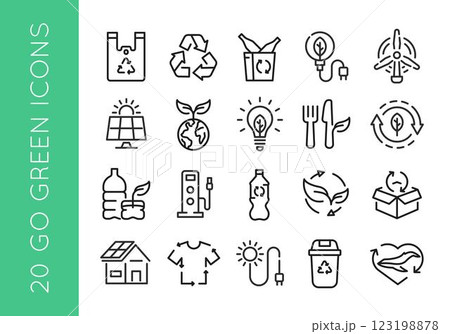 Green Energy Icon Set 123198878