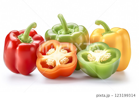 ピーマンのイメージ素材 ピーマンのイメージ素材 123199314