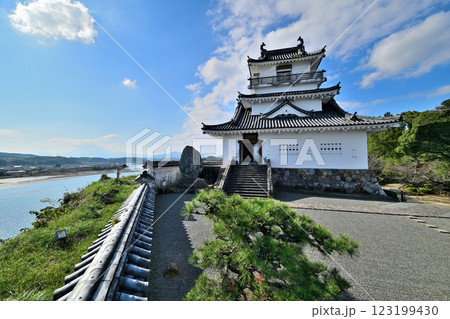 豊後 杵築城 模擬天守と武家屋敷 豊後 杵築城 模擬天守と武家屋敷 123199430