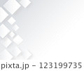 ビジネス向け幾何学的な白い四角形の背景イラスト素材 123199735