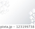ビジネス向け幾何学的な白い四角形の背景イラスト素材 123199738