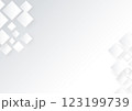 ビジネス向け幾何学的な白い四角形の背景イラスト素材 123199739