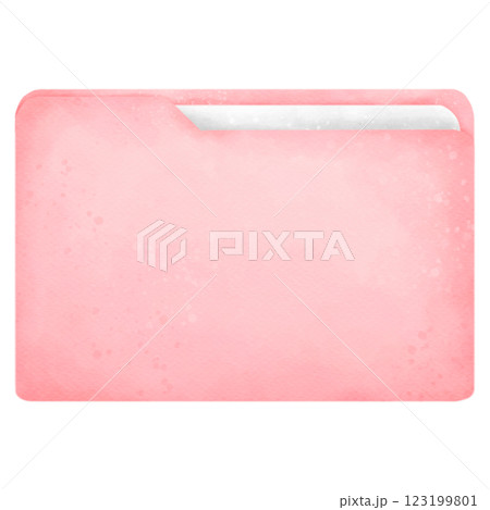 Folder icon cartoon watercolor Folder icon cartoon watercolor 123199801
