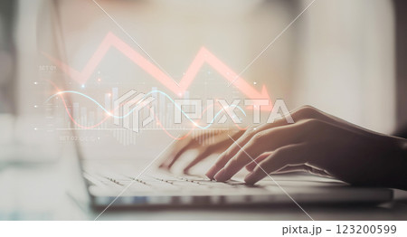 Analyzing Economic Downtrends and Bankruptcy Indicators through Financial Data on Laptop Keyboard XDMCP Analyzing Economic Downtrends and Bankruptcy Indicators through Financial Data on Laptop Keyboard XDMCP 123200599