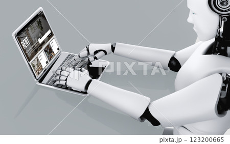 Online Real Estate Rental Search Snugly On Computer 123200665