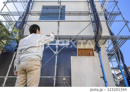 戸建て家屋の外壁修繕工事 戸建て家屋の外壁修繕工事 123201394