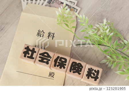 給料から天引きされる社会保険料のイメージ 給料から天引きされる社会保険料のイメージ 123201905