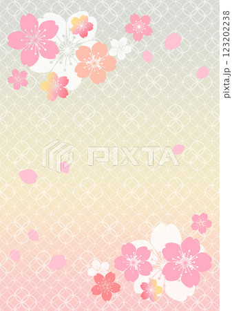 和柄の背景 和柄の背景 123202238