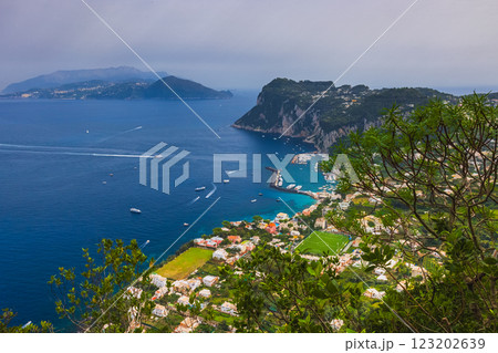 Coast of the Capri Island, Italy, Europe. Landscape of Capri 123202639
