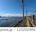 快晴の海芝浦駅 123202900